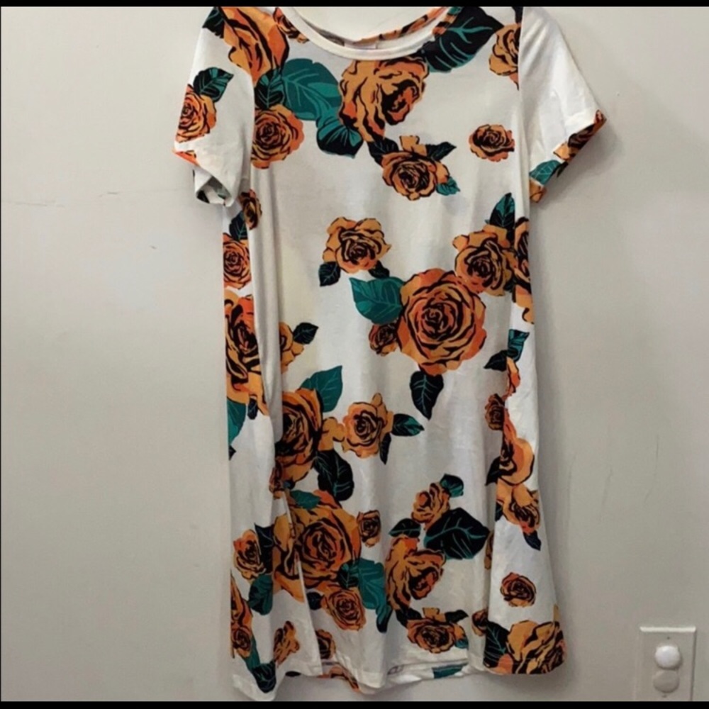 Lularoe Floral Jessie Swing Dress with Pockets NWT